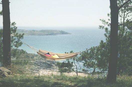 Hammock hanging by the beach | Beauty of Life in the Slow Lane