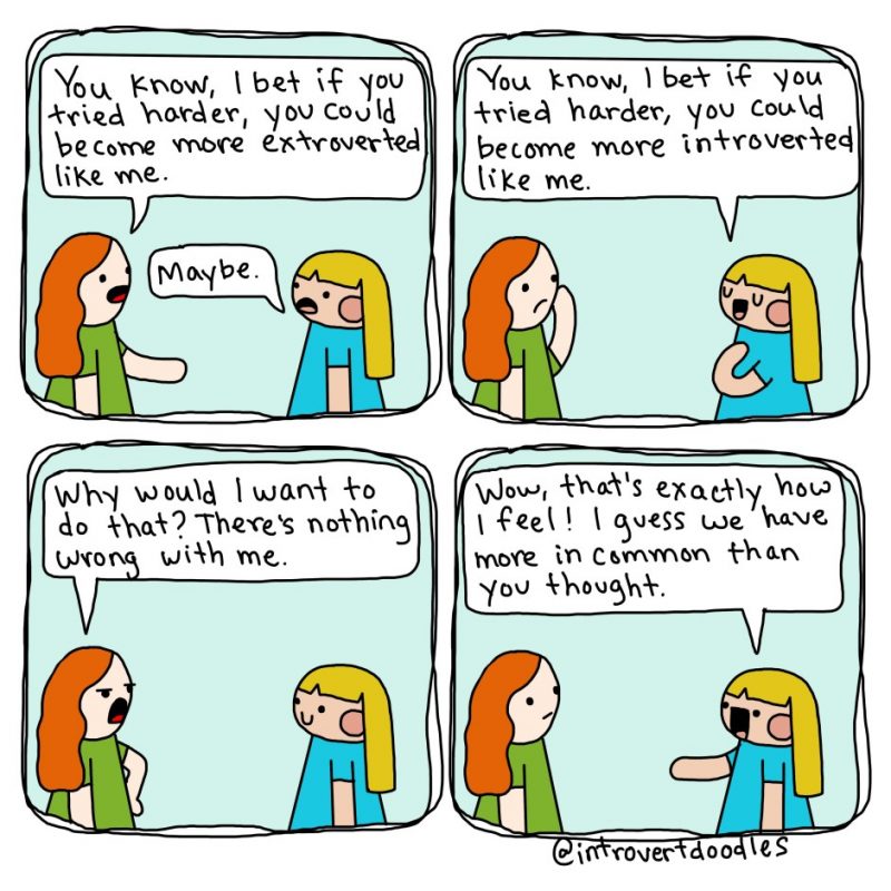 Wouldn’t you rather be an extrovert? comic